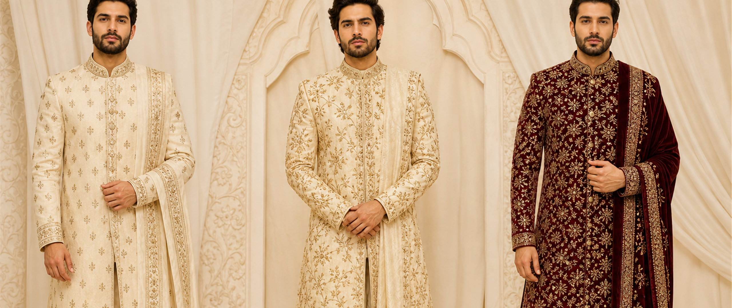 Mens sherwani and wedding wear